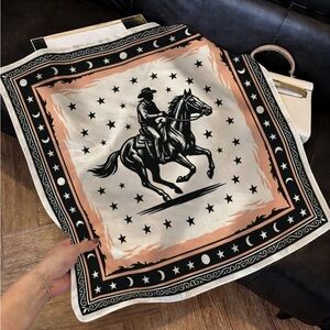 Western Cowboy Horse Bandana Scarf